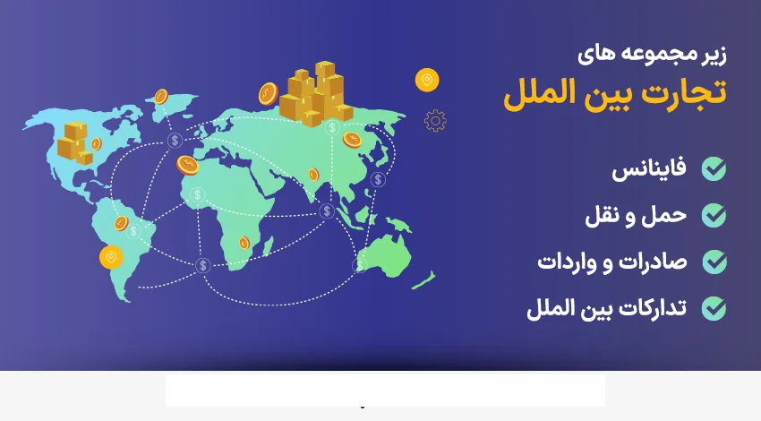 زیرمجموعه های رشته تجارت بین الملل در ترکیه